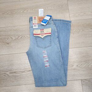 Levis 514 Straight Fit kids Jeans Light Wash Stretch  18 29x31 Sorbtek Moisture